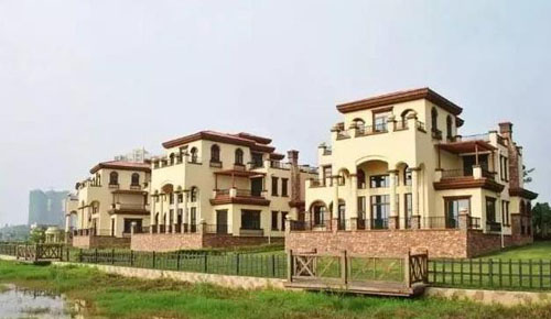 在農(nóng)村小別墅用真石漆裝修外墻，效果圖美絕了