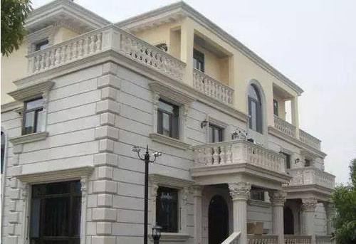 在農(nóng)村小別墅用真石漆裝修外墻，效果圖美絕了